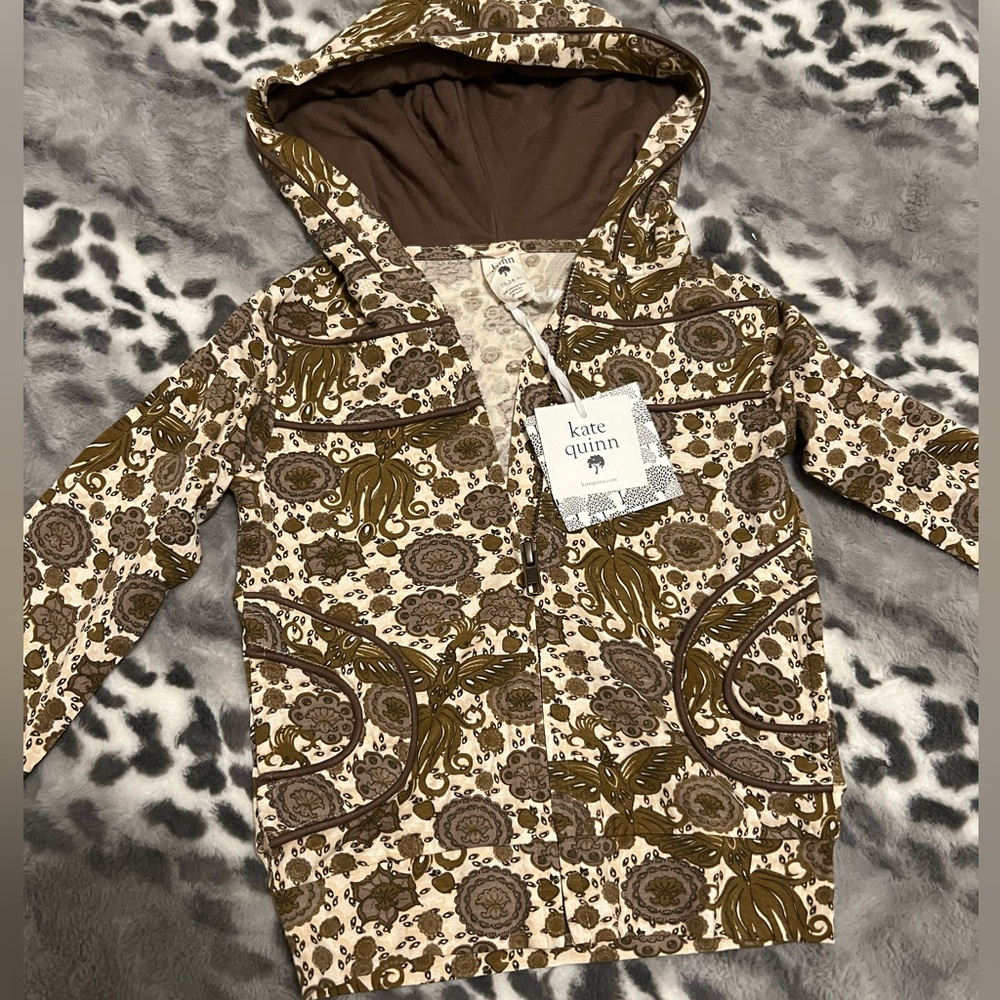 Kate Quinn NWT long sleeve zip up hoodie size 18-24 months